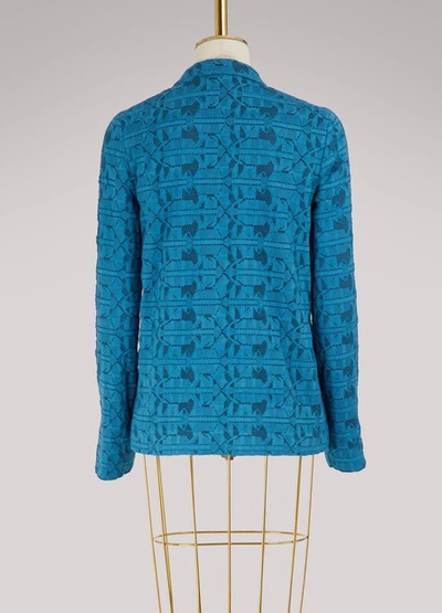 Shop Roseanna Totem Lace Jacket In Blue