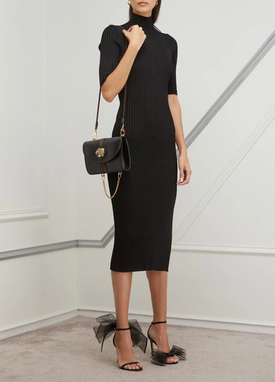 Shop Balenciaga Short-sleeved Bodycon Dress In 1000