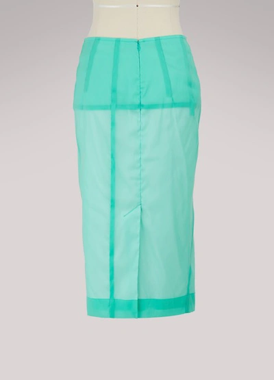 Shop Victoria Beckham Pencil Skirt In Green