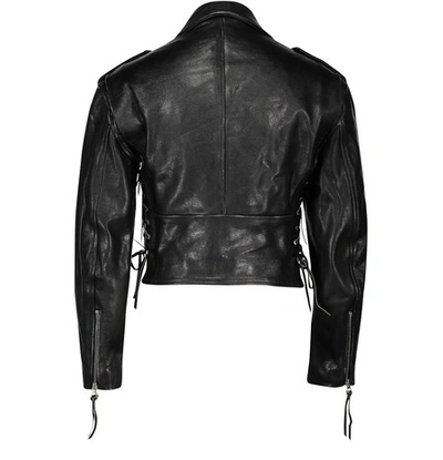 Shop Re/done 80s Biker Coat In Black