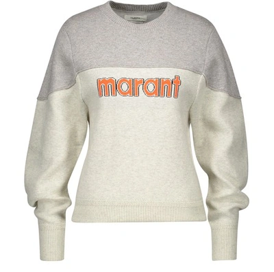 Shop Isabel Marant Étoile Kedy Sweatshirt In Medium Grey