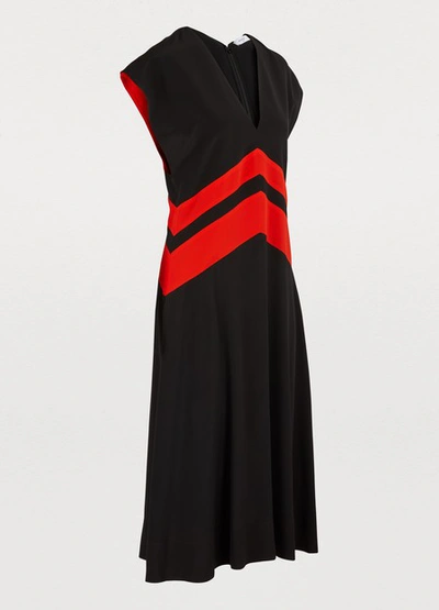 Shop Givenchy Sleeveless Midi Dress In Black