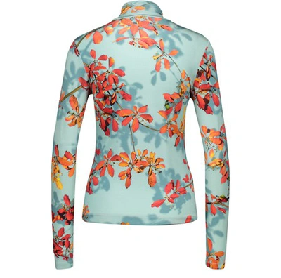 Shop Dries Van Noten Printed Top In Aqua