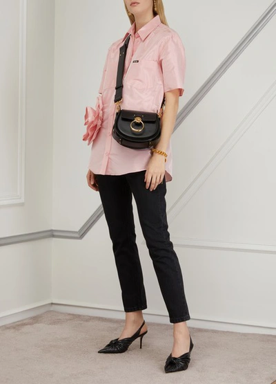 Shop Miu Miu Silk Shirt In Petalo