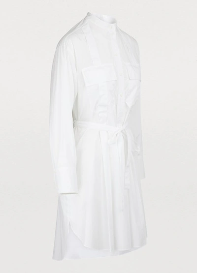 Shop Nina Ricci Cotton Dress In White