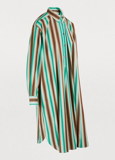 Shop Marni Long-sleeved Dress In Mint