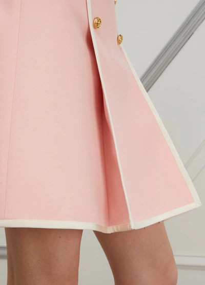 Shop Gucci Wool And Silk Skirt In Pink