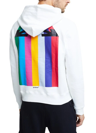 Shop Off-white 'rainbow Arrows' Sweatshirt In White/multicolor