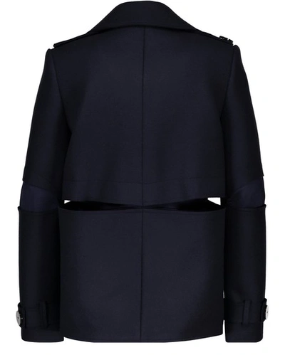 Shop Maison Rabih Kayrouz Jacket In Navy