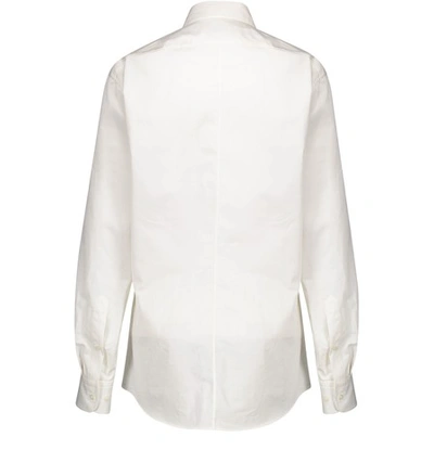 Shop Dries Van Noten Printed Shirt In White