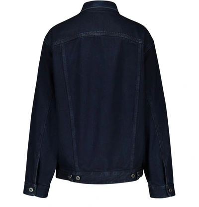 Shop Valentino Denim Jacket In Denim-blue