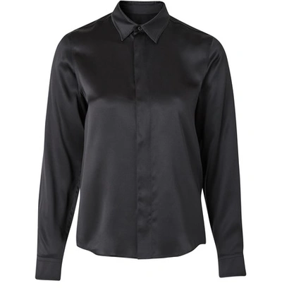 Shop Balenciaga Silk Shirt In 1000