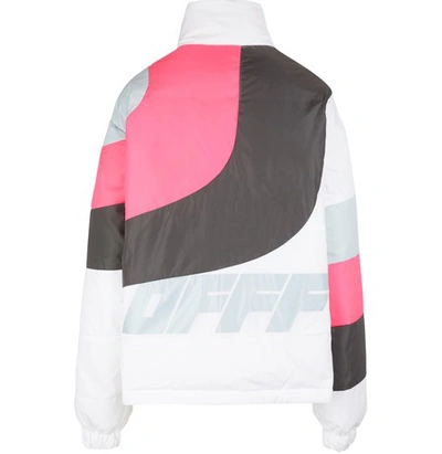 Shop Off-white Quilted Anorak Down Jacket In Multicolor