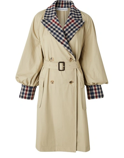 Shop Jw Anderson Contrast Trench In Beige