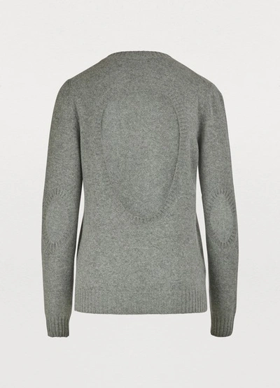 Shop Prada Crew Neck Sweater In Grey