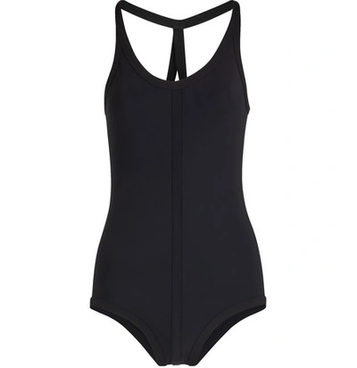 Shop Rick Owens Crossback Swimsuit In Black