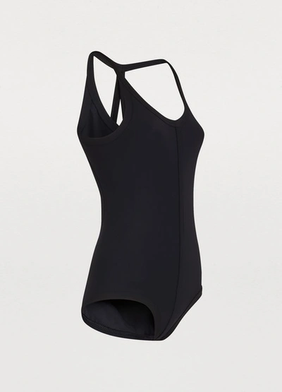 Shop Rick Owens Crossback Swimsuit In Black