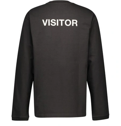 Shop Ambush Visitor Long Sleeved T-shirt In Black