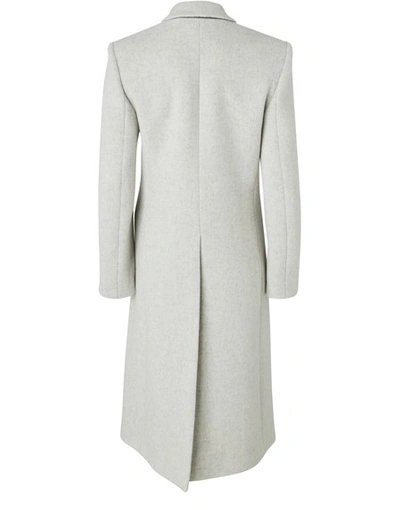 Shop Isabel Marant Roleen Coat In Light Grey