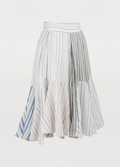 Shop Jw Anderson Striped Skirt In Color