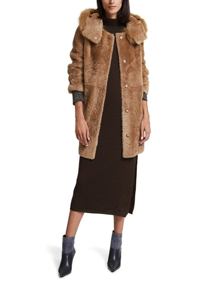 Shop Yves Salomon Reversible Fur Parka In Sarrasin