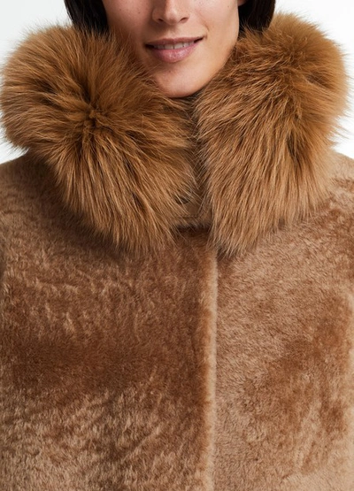 Shop Yves Salomon Reversible Fur Parka In Sarrasin