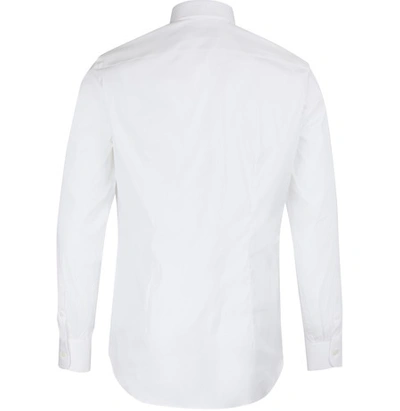 Shop Prada Stretch Shirt In White