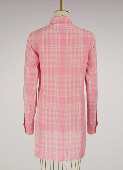 Shop Victoria Beckham Tunisian Collar Shirt In Pink