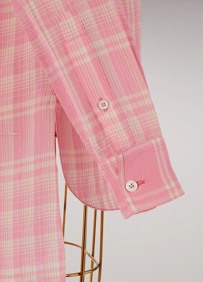 Shop Victoria Beckham Tunisian Collar Shirt In Pink