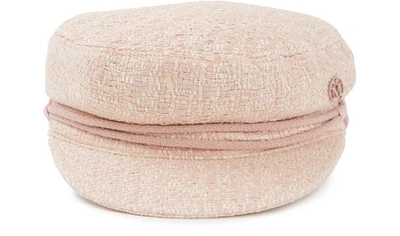 Shop Maison Michel New Abby Hat In Light Pink