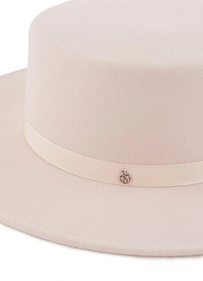 Shop Maison Michel Kiki Gangsta Pearls Hat In Baby Pink