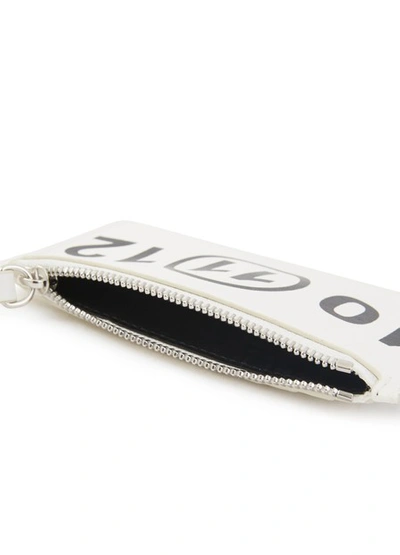 Shop Maison Margiela Logo Pouch In White