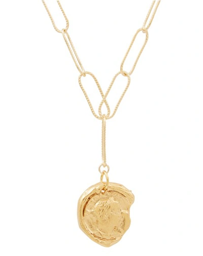 Shop Alighieri The Peacekeeper Necklace In Gold