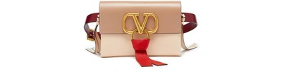 Shop Valentino Garavani Vringbelt-bag In Rose Cannelle/cerise/créma/rouge Pur