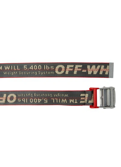 Shop Off-white Industrial Belt In Anthracite