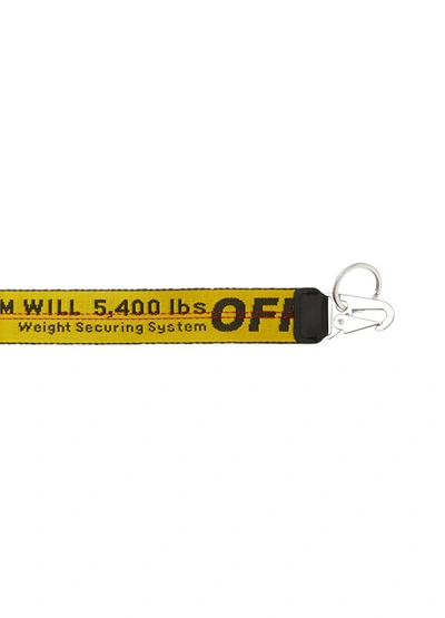 Shop Off-white Industrial Keyring In Yellow