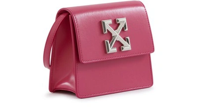 Shop Off-white Jitney 0.7 Crossbody Bag In Fuschia