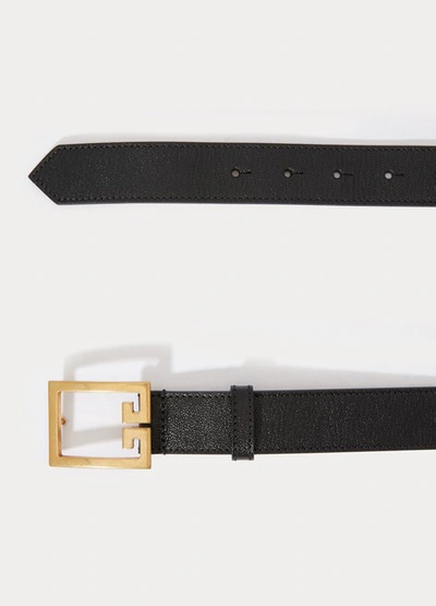 Shop Givenchy G Large Belt In Black