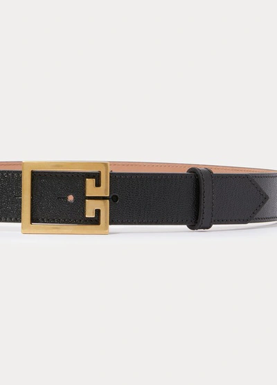 Shop Givenchy G Large Belt In Black