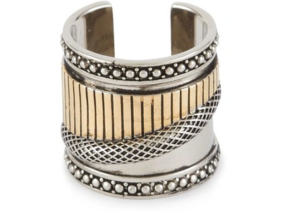 Shop Alexander Mcqueen Large Ring In Silver
