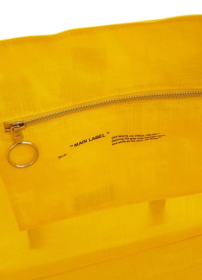 Shop Off-white New Commercial Tote Bag In Yellow/black