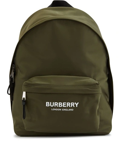 Shop Burberry Jett Backpack In Canvas Green