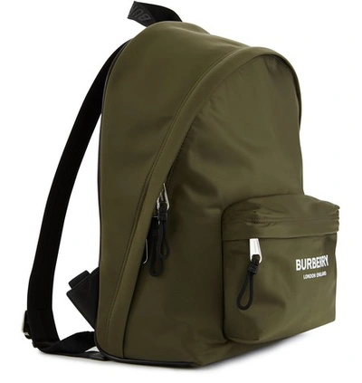 Shop Burberry Jett Backpack In Canvas Green