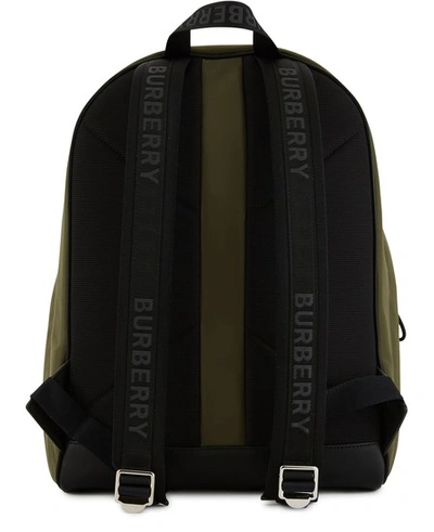 Shop Burberry Jett Backpack In Canvas Green