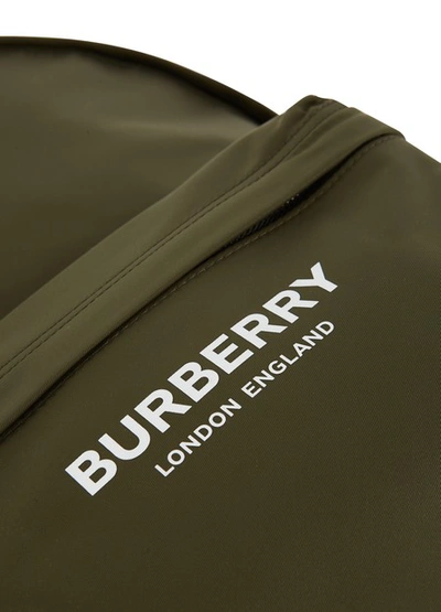 Shop Burberry Jett Backpack In Canvas Green