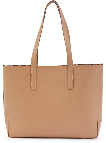 burberry monogram embossed leather tote