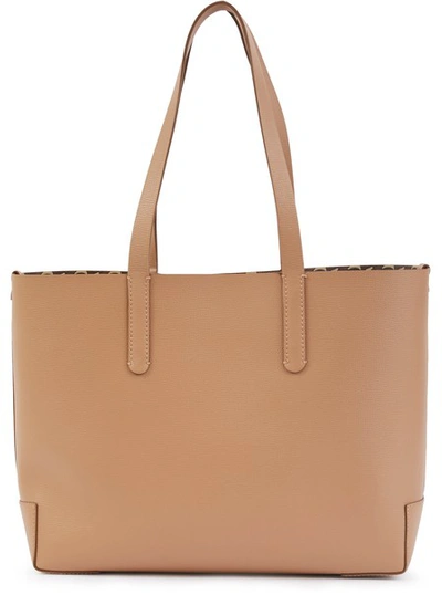 Shop Burberry Medium Leather Tote Bag