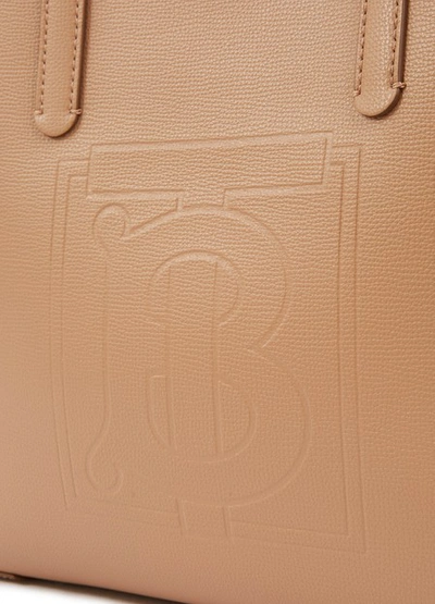 Shop Burberry Medium Leather Tote Bag