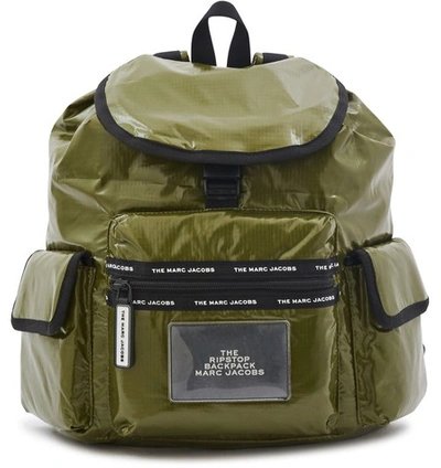 Shop Marc Jacobs The Ripstop Backpack In Olive