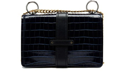 Shop Chloé Aby Chain Shoulder Bag In Full Blue
